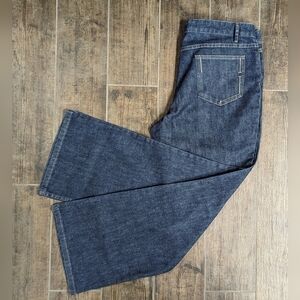 J. Jill Mid-Rise lndigo Blue Jeans Bootcut Size 16 Petite